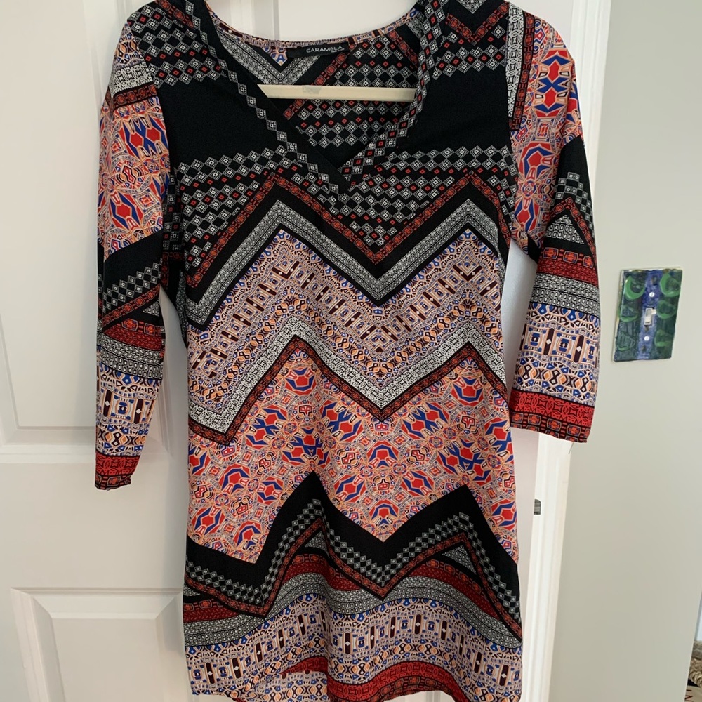 Carmela mini dress, multicolor, size S